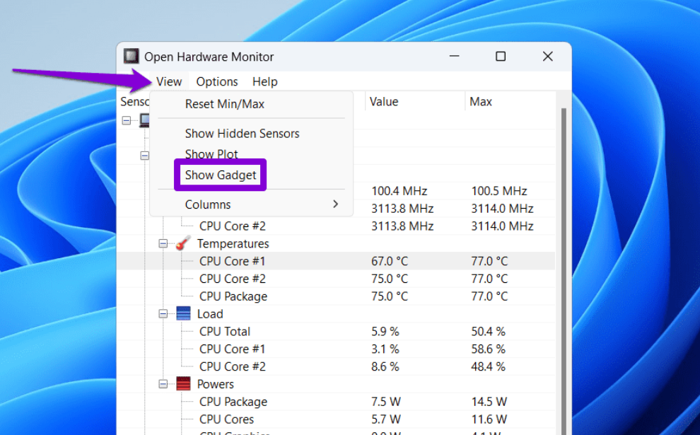 open hardware monitor || openhardwaremonitors com
